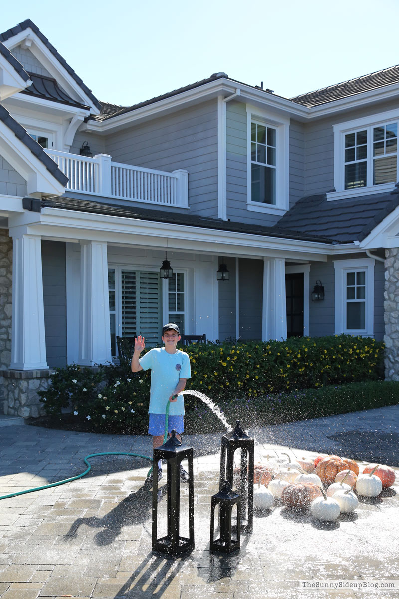Pumpkin Washing (Sunny Side Up)