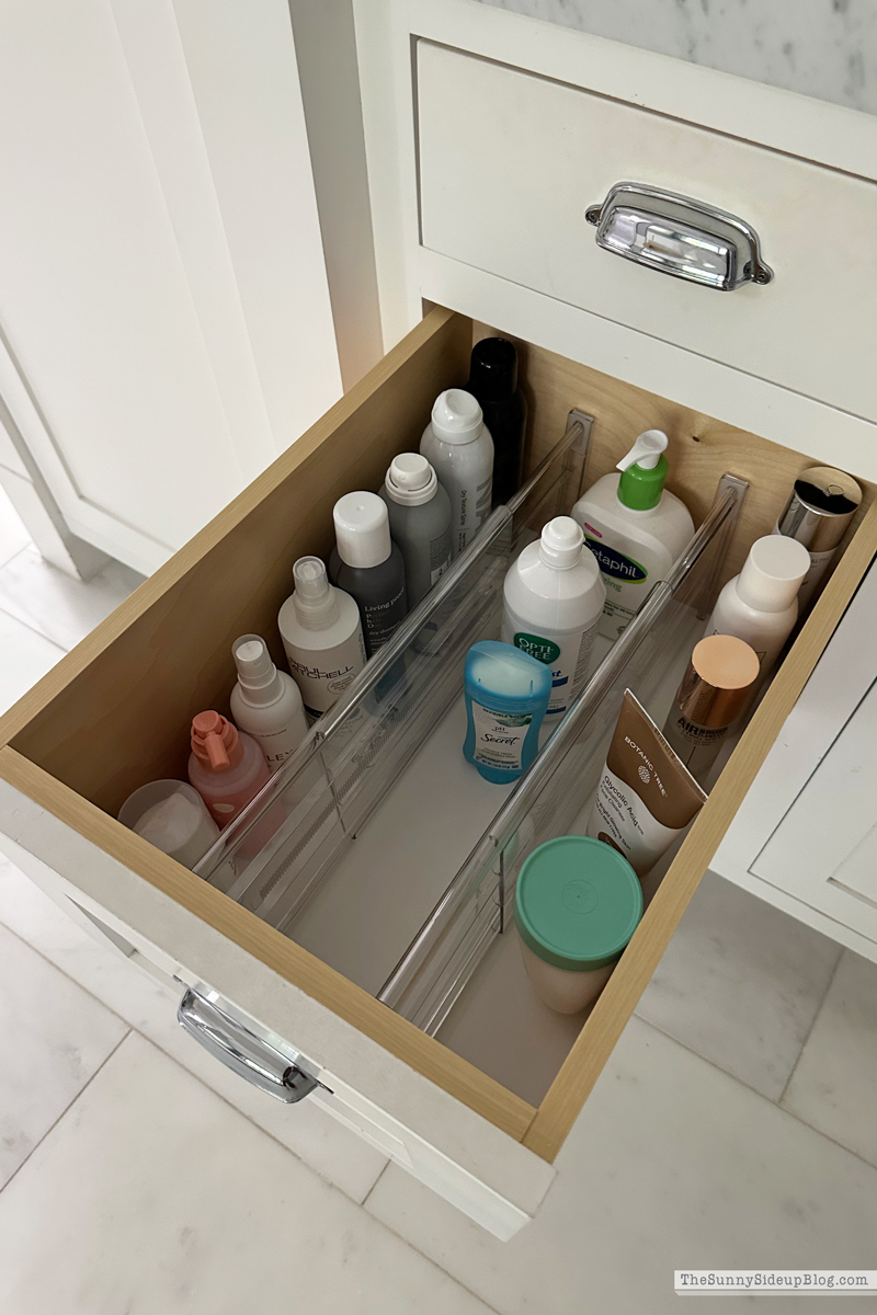 Organized Bathroom Drawers (Sunny Side Up)