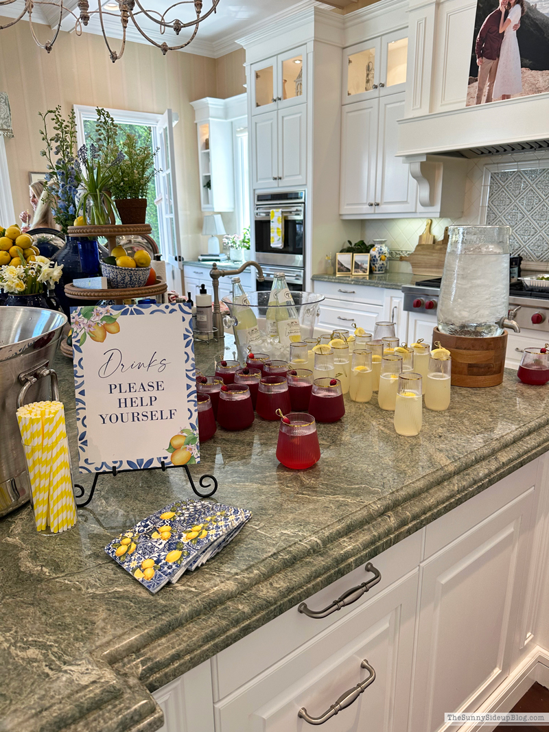 Blue and Yellow Wedding Shower with Lemons! (Sunny Side Up)