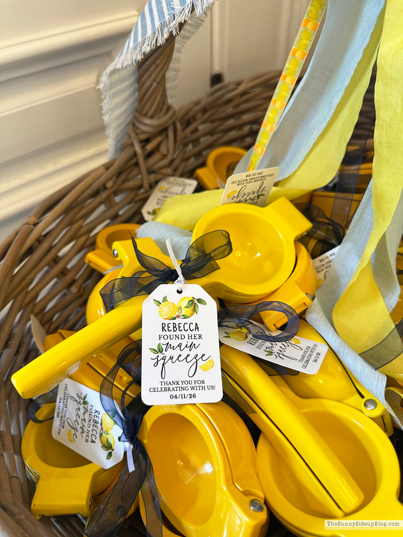 Blue and Yellow Wedding Shower with Lemons! (Sunny Side Up)