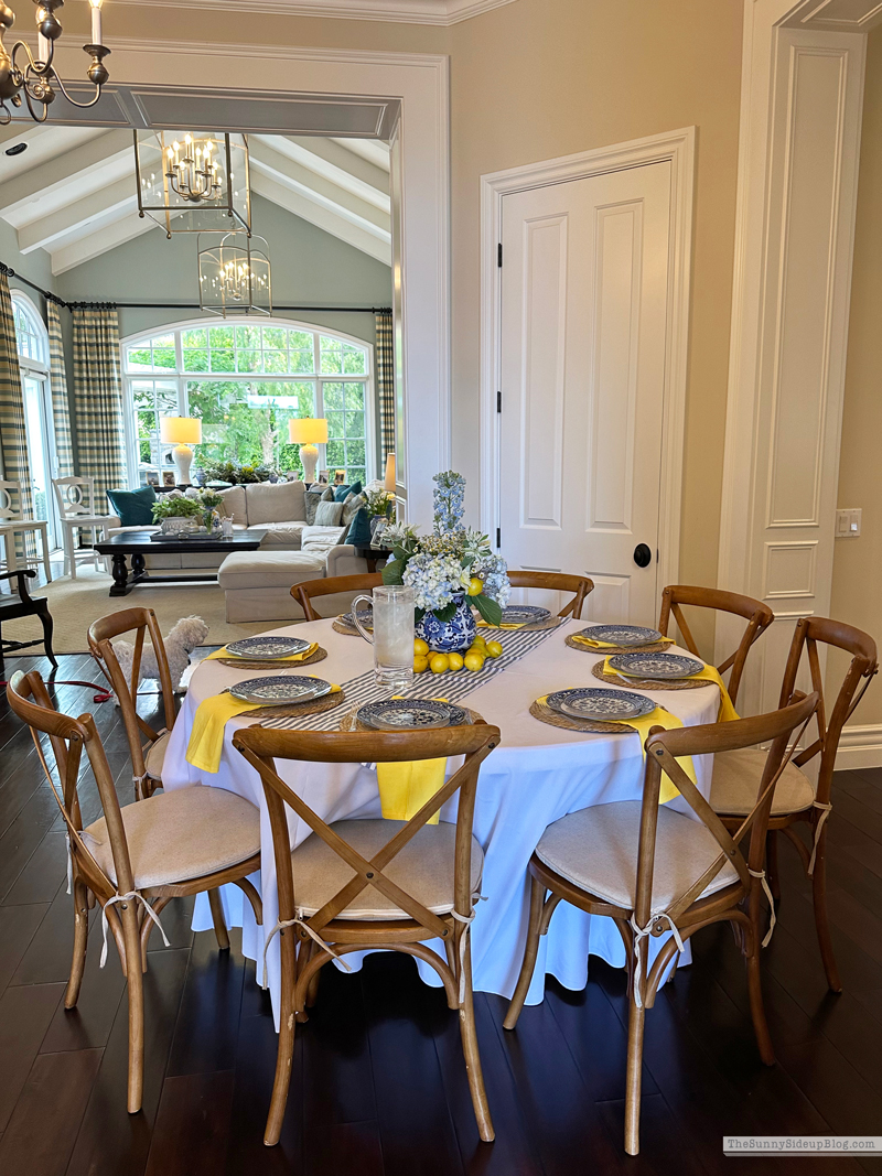 Blue and Yellow Wedding Shower with Lemons! (Sunny Side Up)